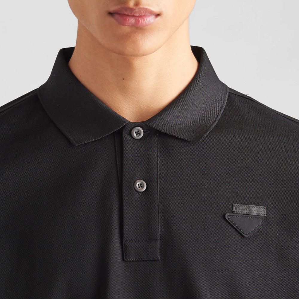 Pique polo shirt