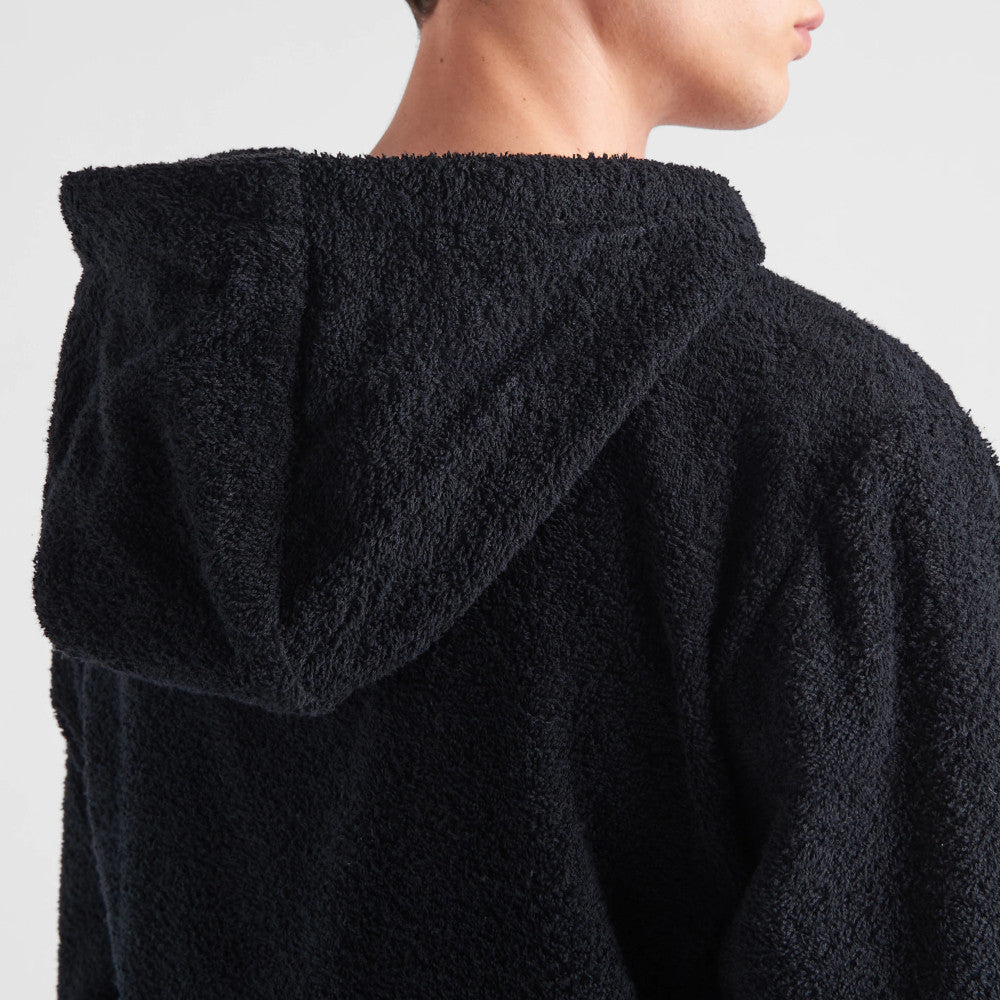 Terrycloth hoodie jacket