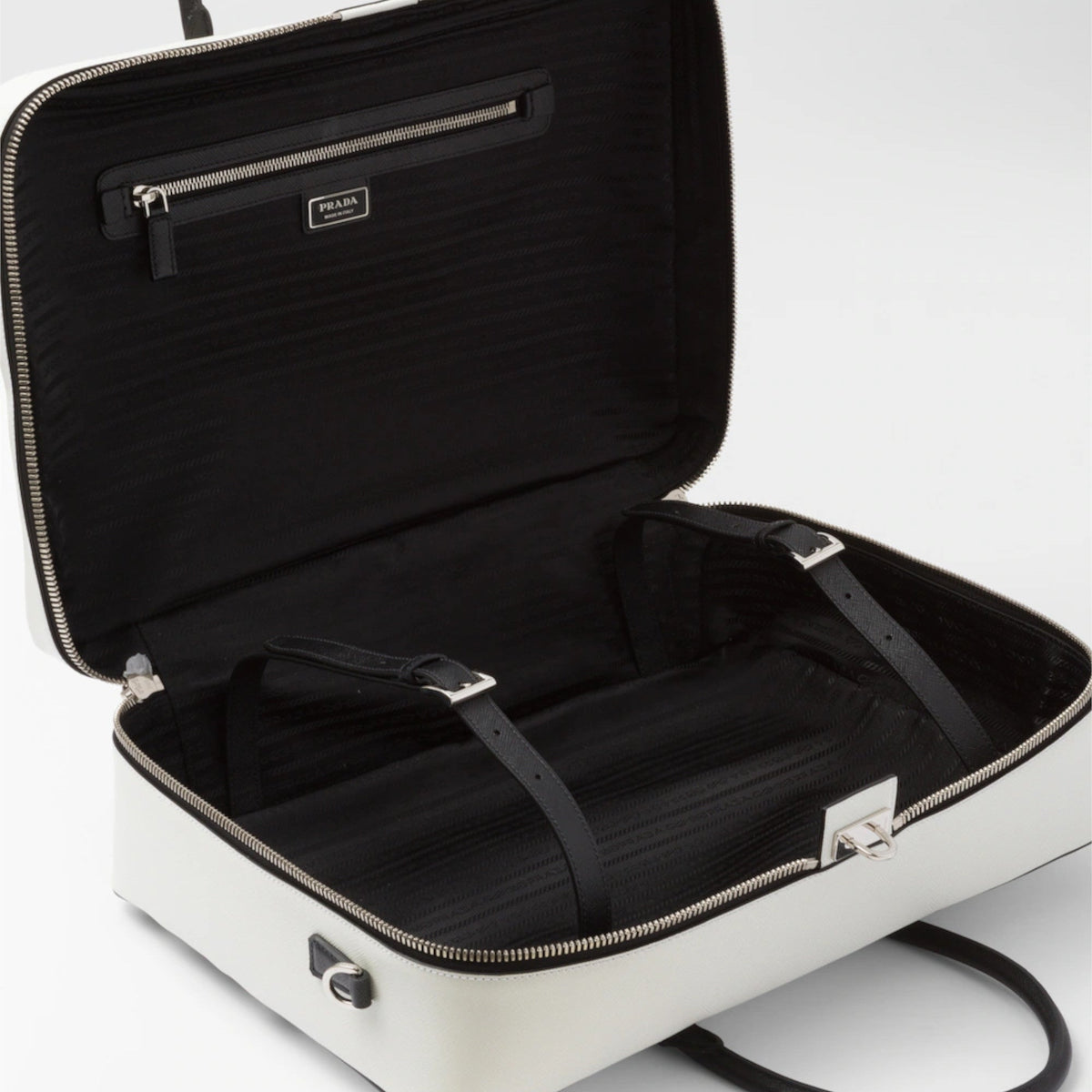 Saffiano leather travel bag