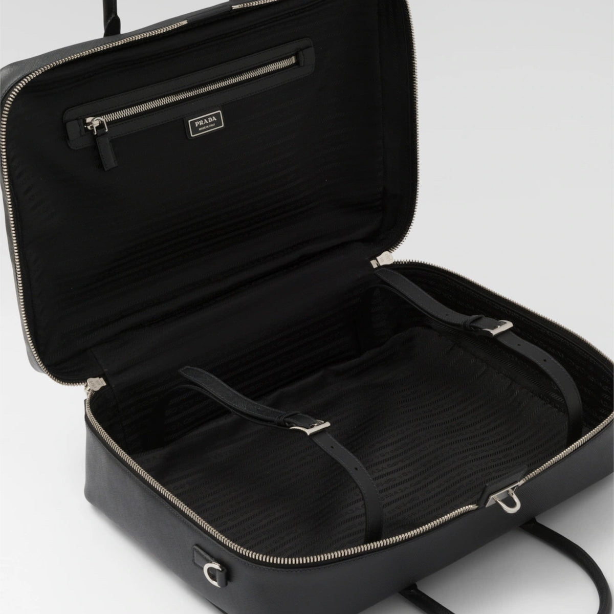 Saffiano leather travel bag