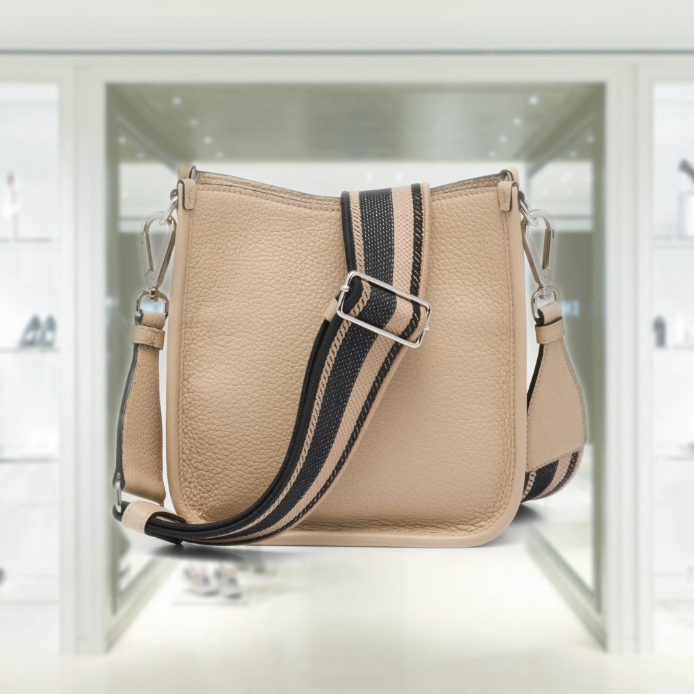 Leather mini shoulder bag
