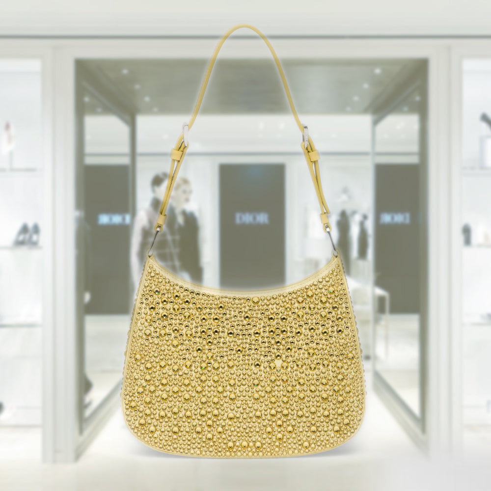 Prada Cleo satin bag with crystals