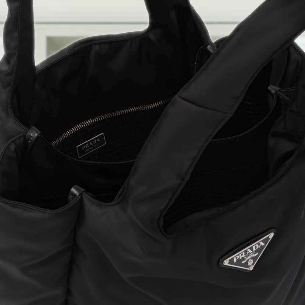 Large padded Re-Nylon tote bag