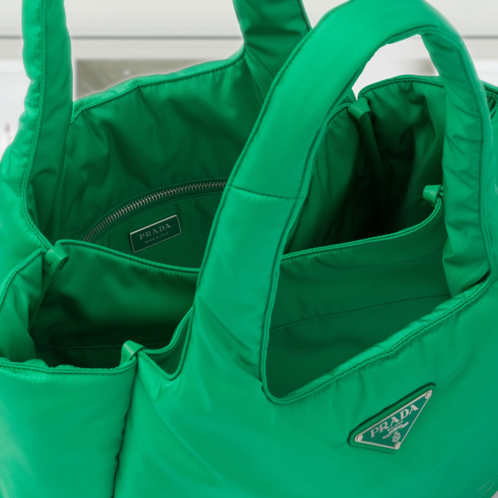 Large padded Re-Nylon tote bag