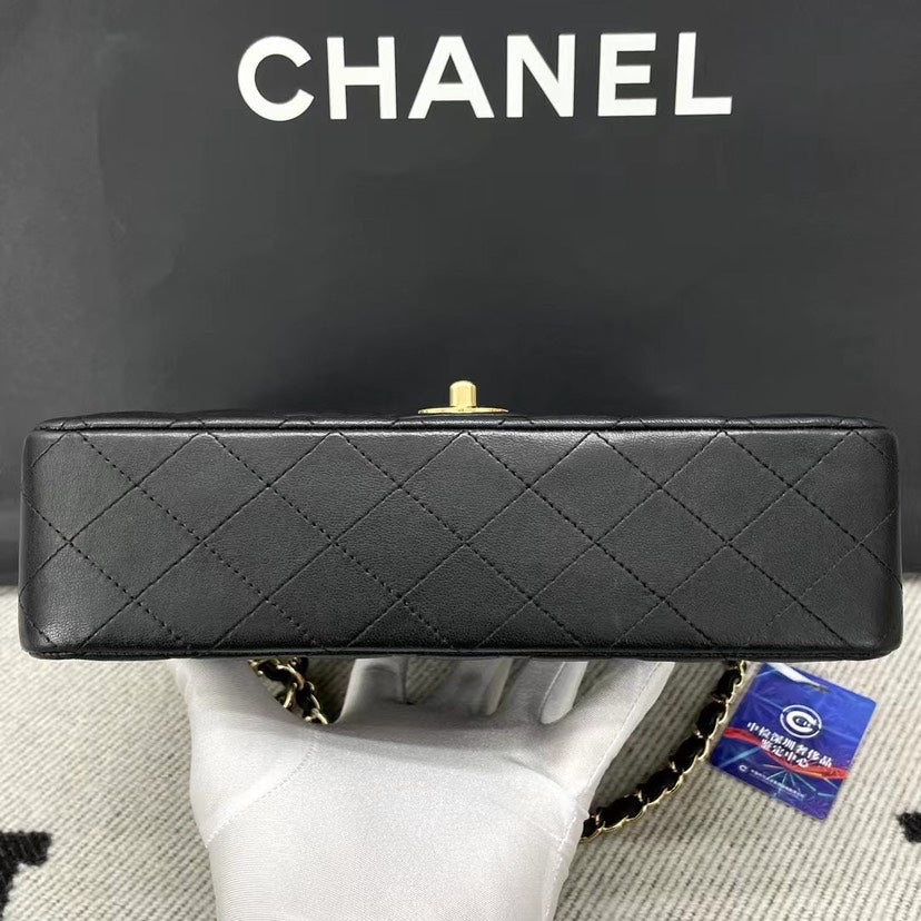 Chanel Cf Lambskin Size Medium Full Set (Sticker 14xxx)