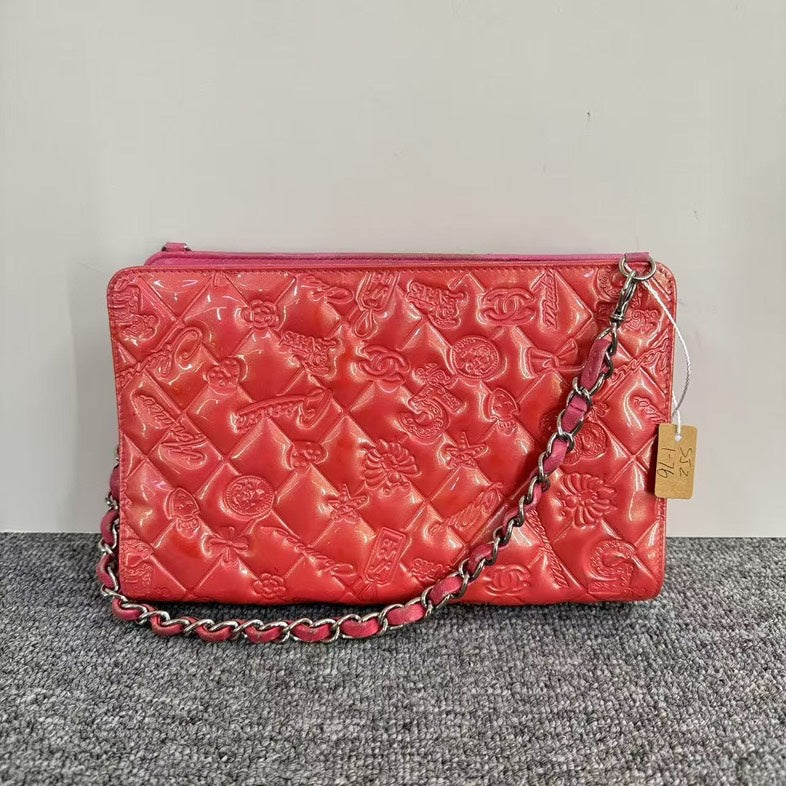 Chanel Red Chain Bag