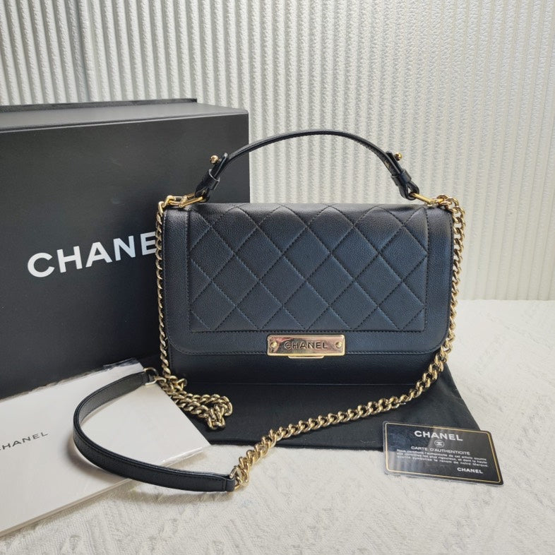 Chanel Quilted Shoulder Bag Black - FULL SET Chanel bag 11896594