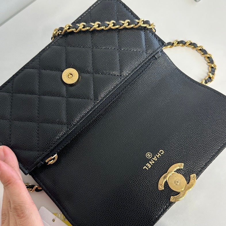 Chanel Classic Black Chain Shoulder Bag 3588