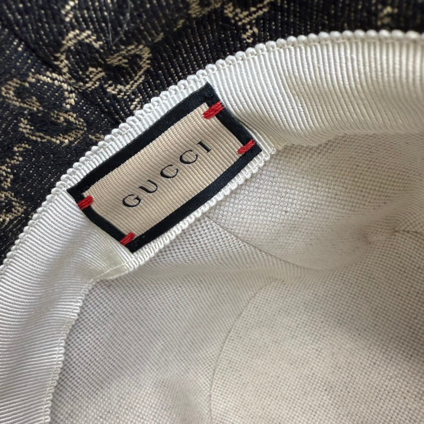 Gucci GG Denim Hat Black cm FM