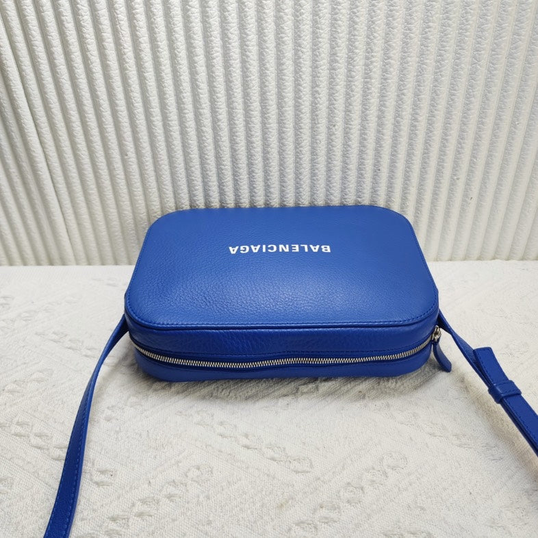 Preloved Balenciaga Bag Blue Leather Crossbody 12165105
