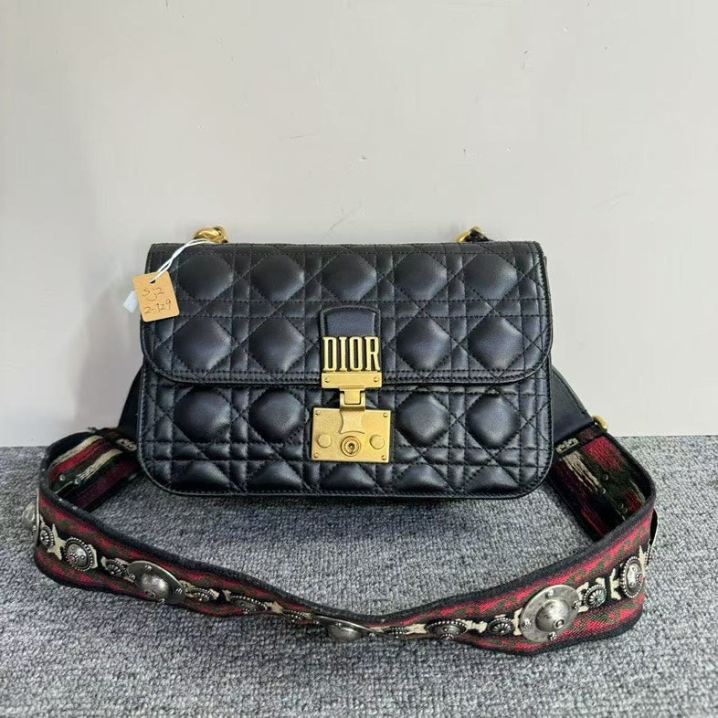 Dior Quilted Crossbody Bag Black