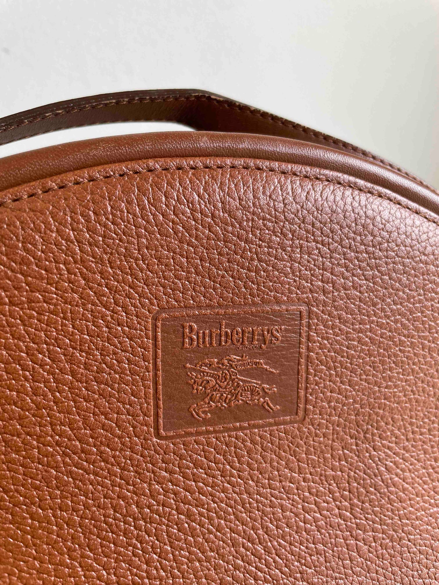 Burberry Vintage Crossbody Bag Brown Leather