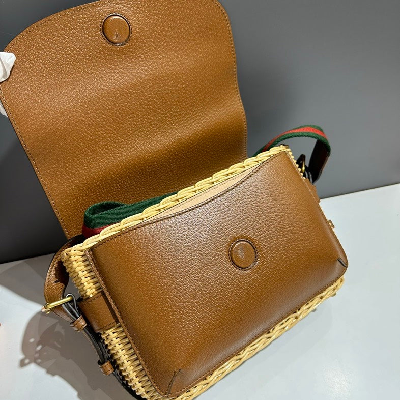 Preloved Gucci GG Marmont Brown Crossbody Bag