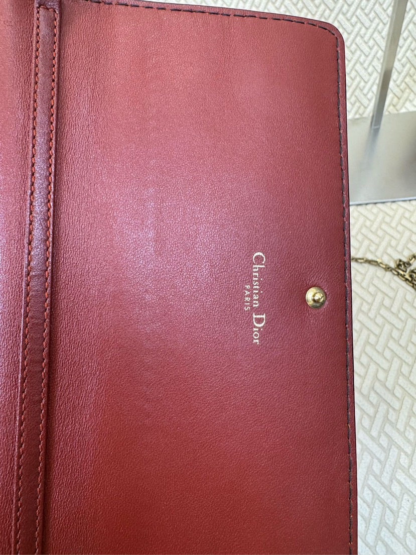 Preloved Dior J'adior Red Leather Crossbody Bag