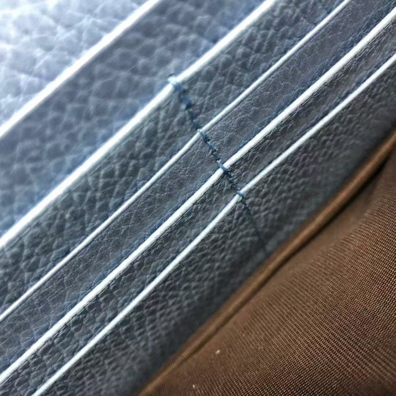 Preloved Gucci GG Marmont Light Blue Leather Crossbody Bag tdt0852