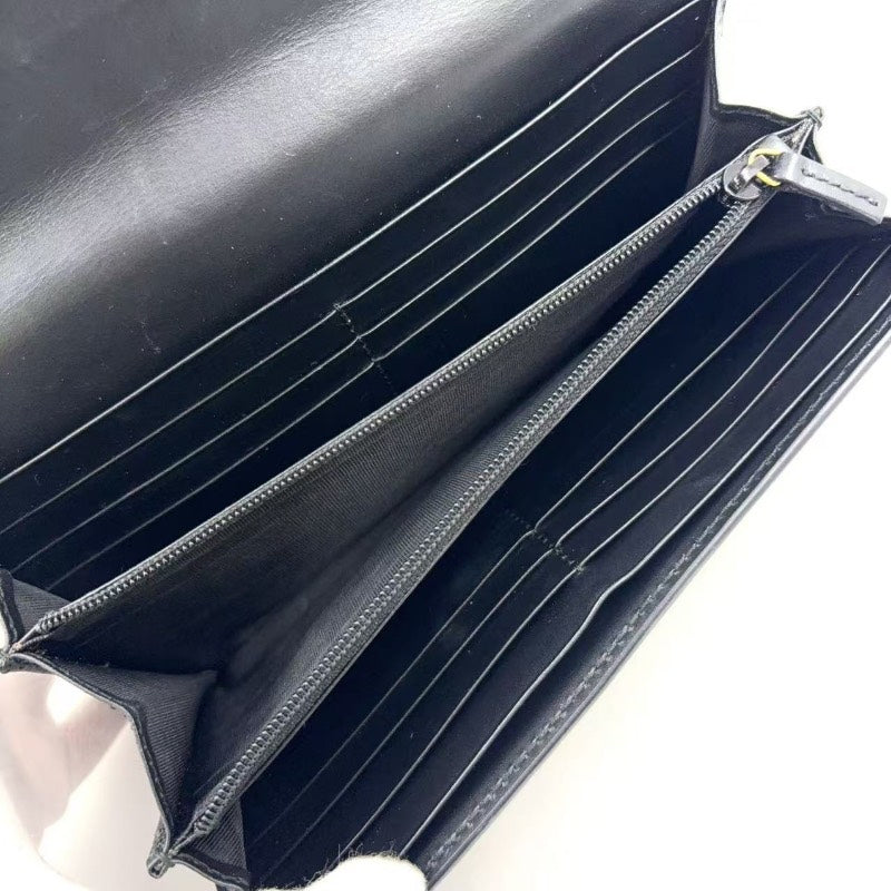 Gucci Interlocking G Leather Wallet Black