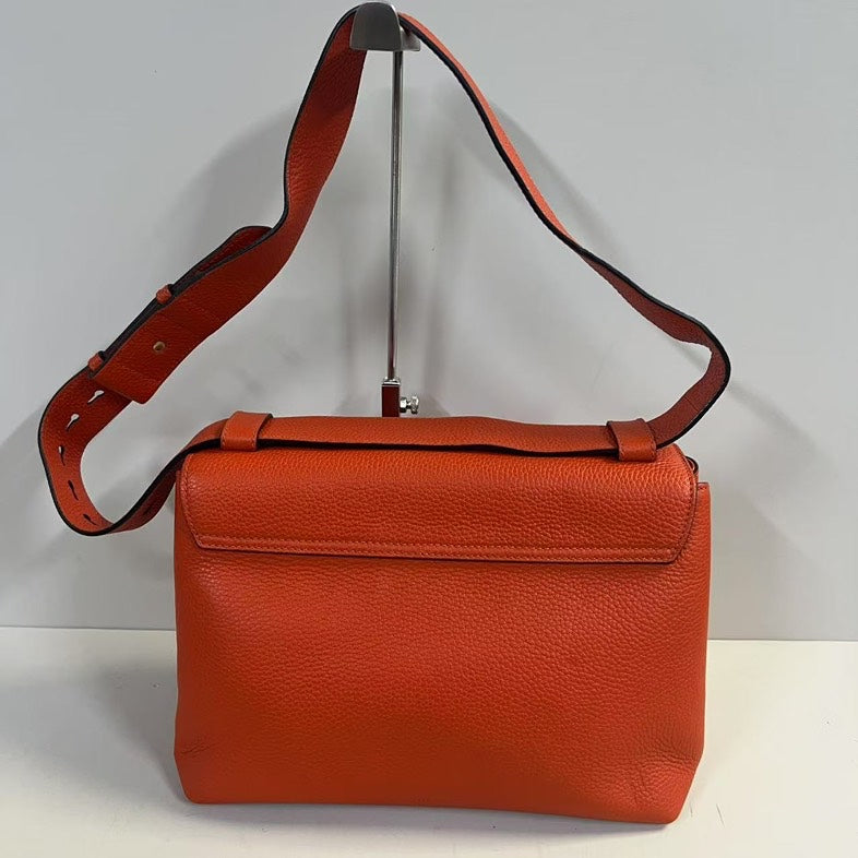 Gucci GG Marmont Orange Leather Crossbody Bag