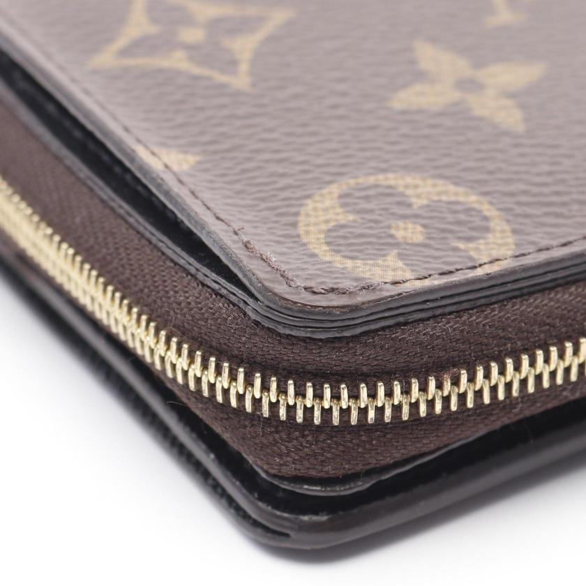 LOUIS VUITTON Portefeuil Roux Monogram Reverse Bi-fold Wallet PVC Leather Brown 977778