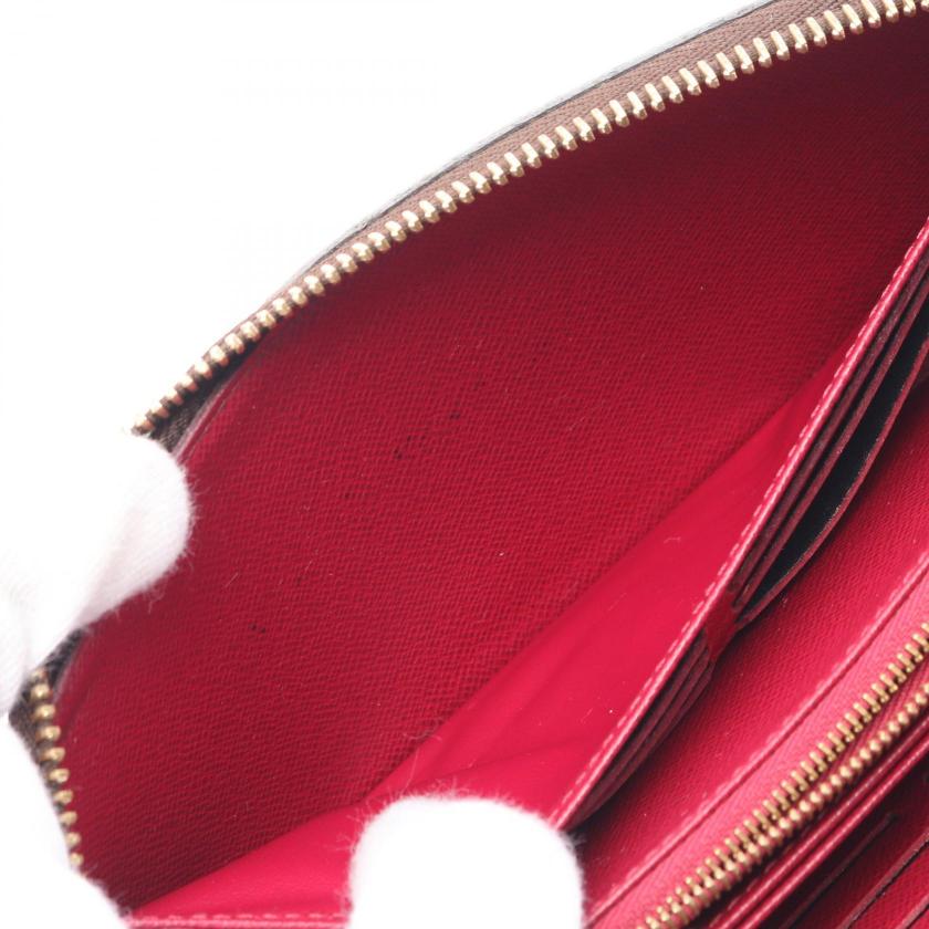 LOUIS VUITTON Zippy Wallet Monogram Fuchsia Round Zipper Long Wallet PVC Brown Pink Purple 975594