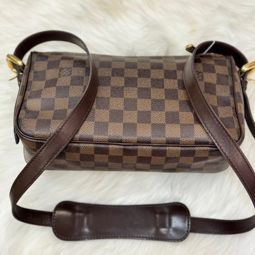 Preloved Louis Vuitton Damier Ebene Ravello GM Shoulder Bag - Brown Canvas