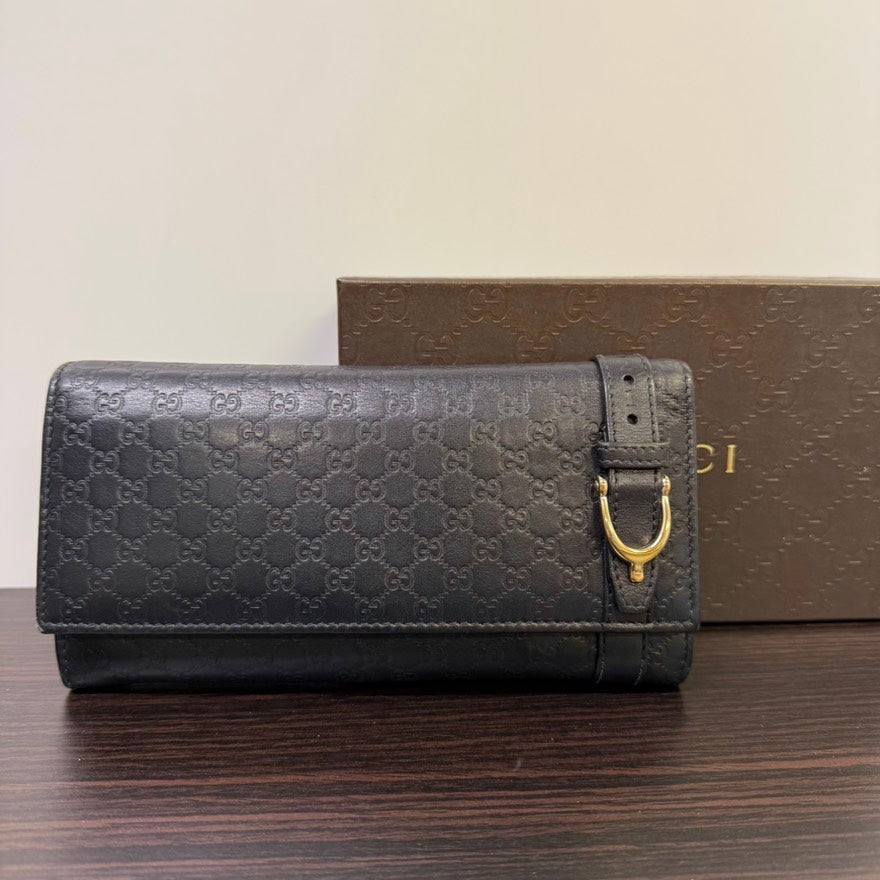 Gucci Leather Long Wallet LB