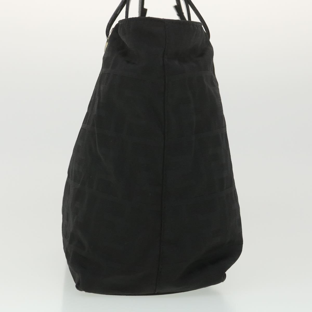 FENDI Zucca Canvas Shoulder Bag Nylon Black rd4348