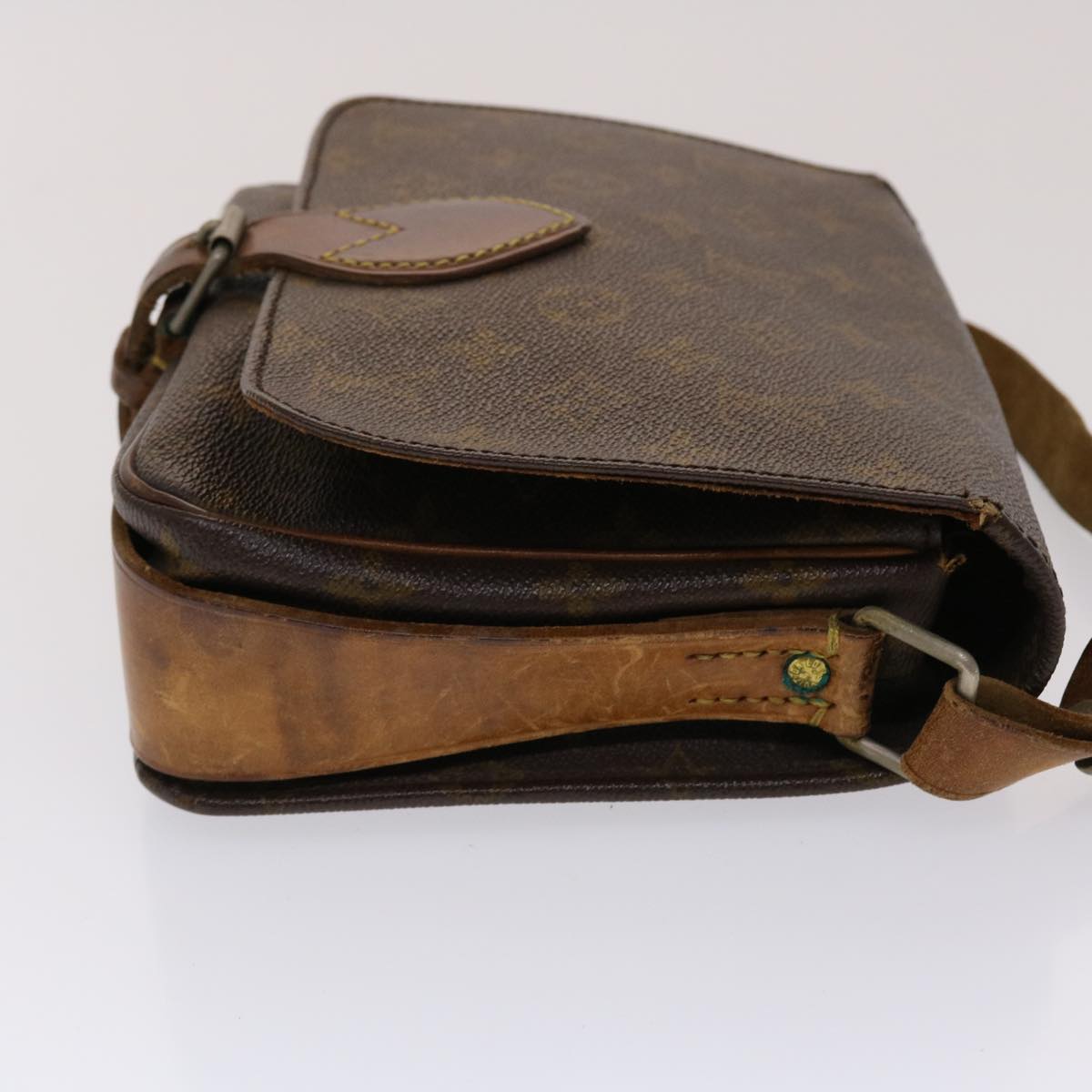 LOUIS VUITTON Monogram Cartouchiere MM Shoulder Bag Vintage M51253 Auth rd5576