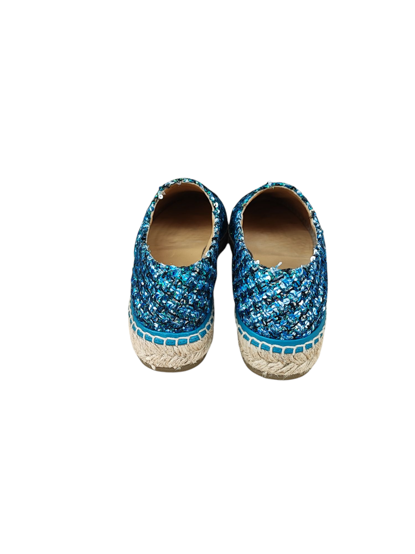 Chanel - Espadrilles bleues à sequins T39