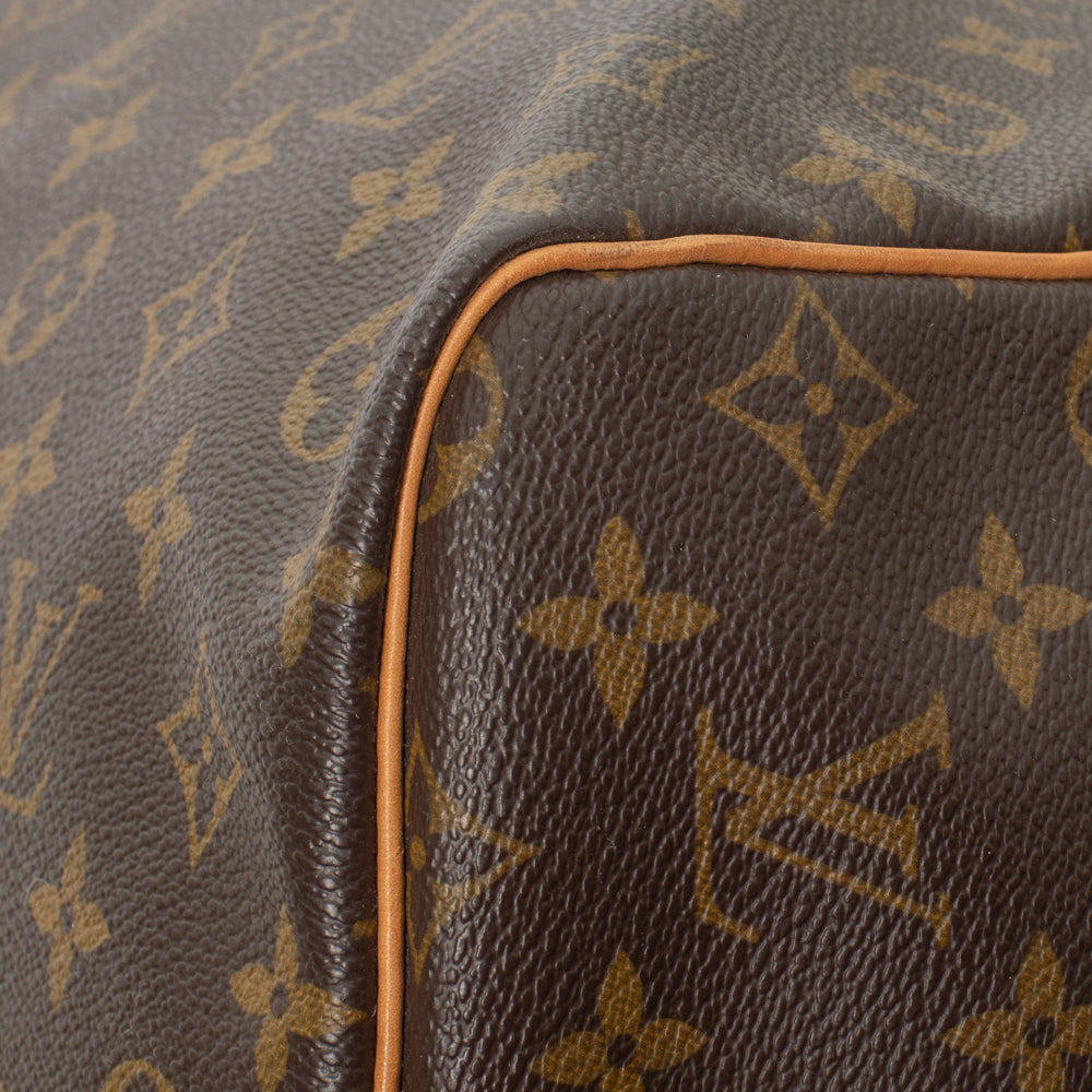 Keepall 60 Vintage en toile monogramme marron