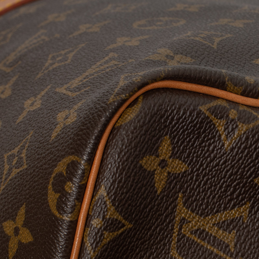 Keepall 55 Vintage en toile monogramme marron