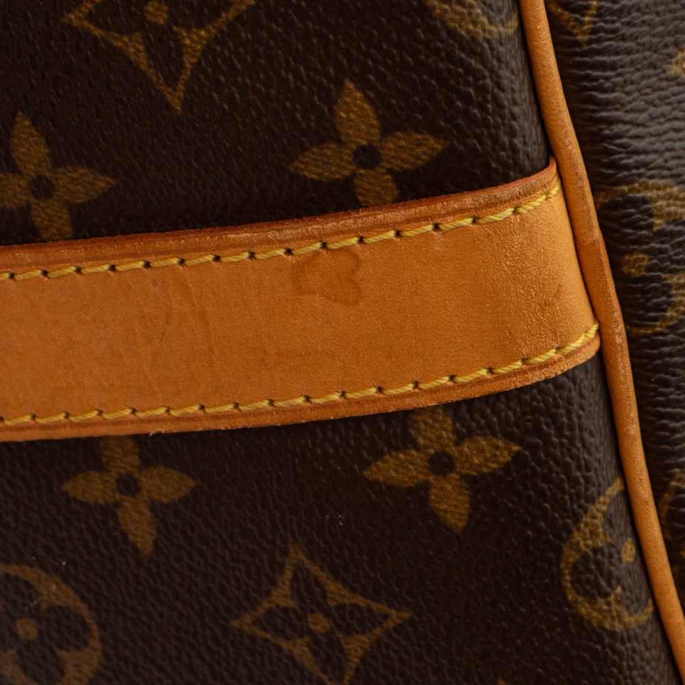 Keepall 55 Vintage en toile monogram marron