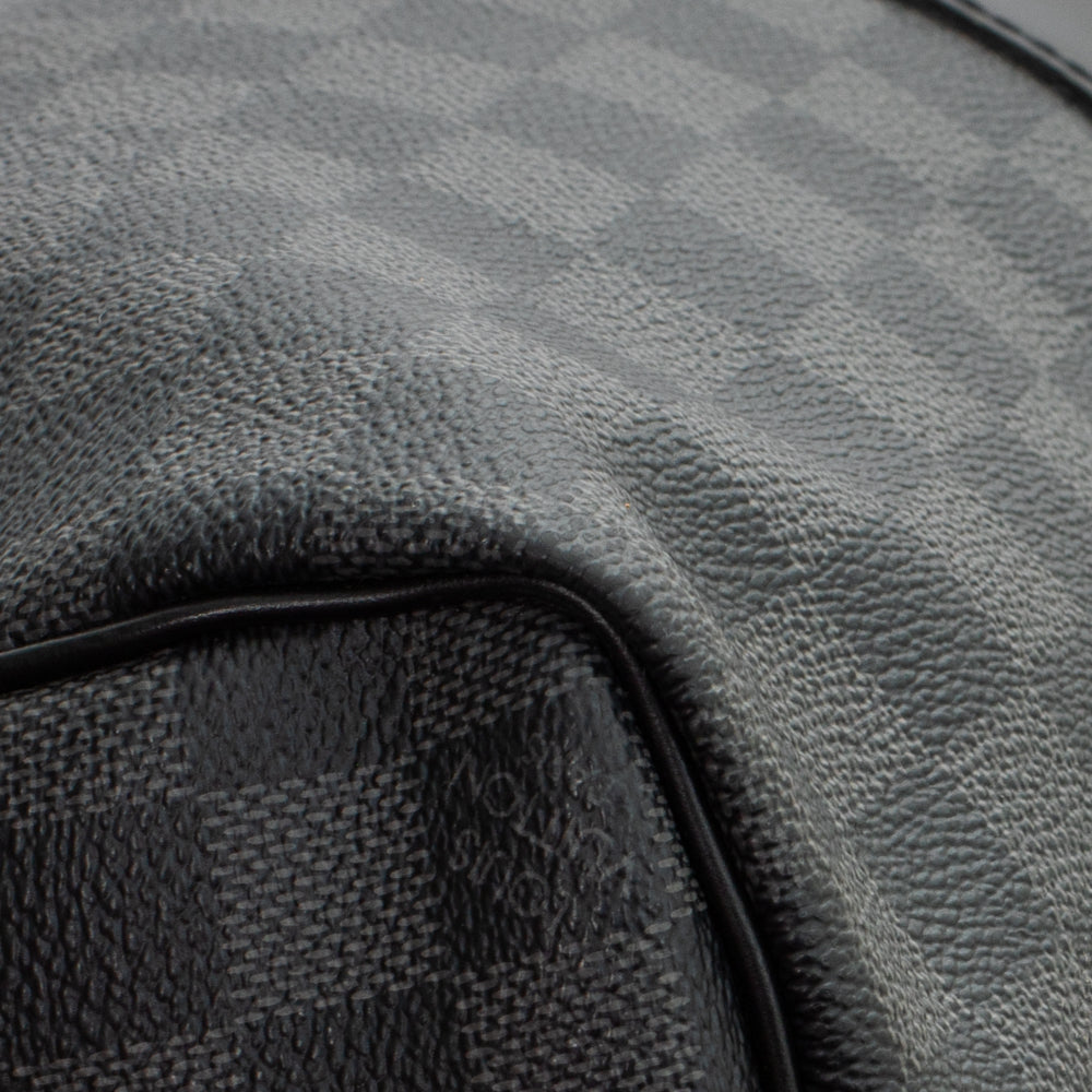Keepall 45 en toile damier gris