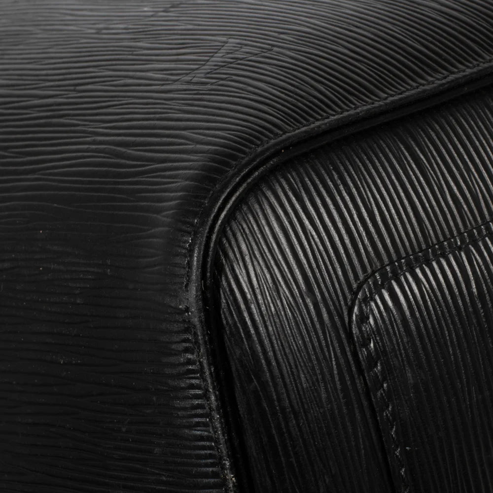 Keepall 50 Vintage en cuir épi noir