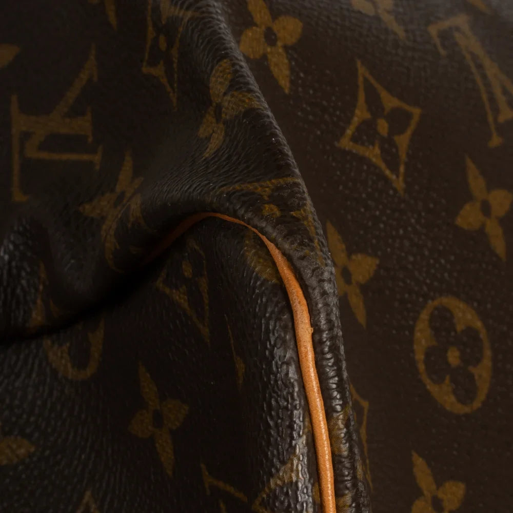 Keepall 55 Vintage en toile monogram marron
