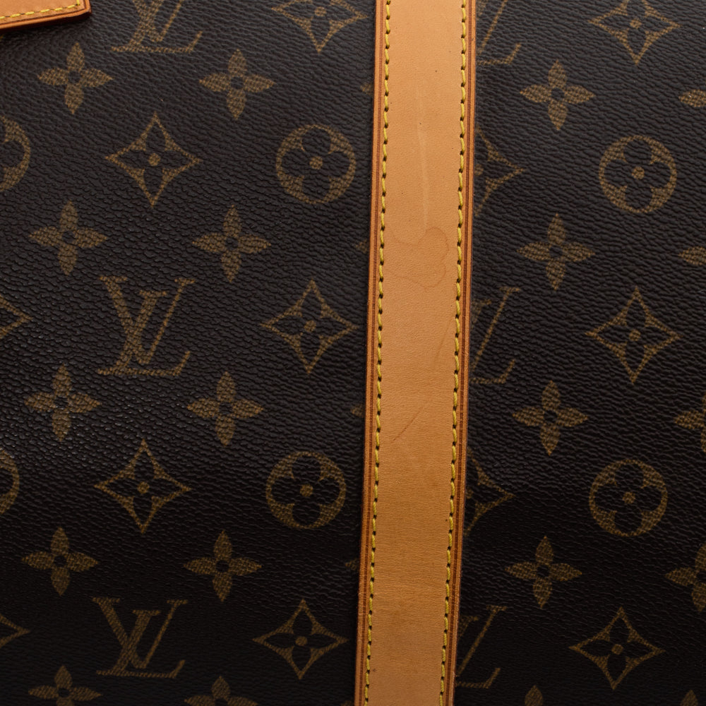 Keepall 55 Vintage en toile monogramme marron