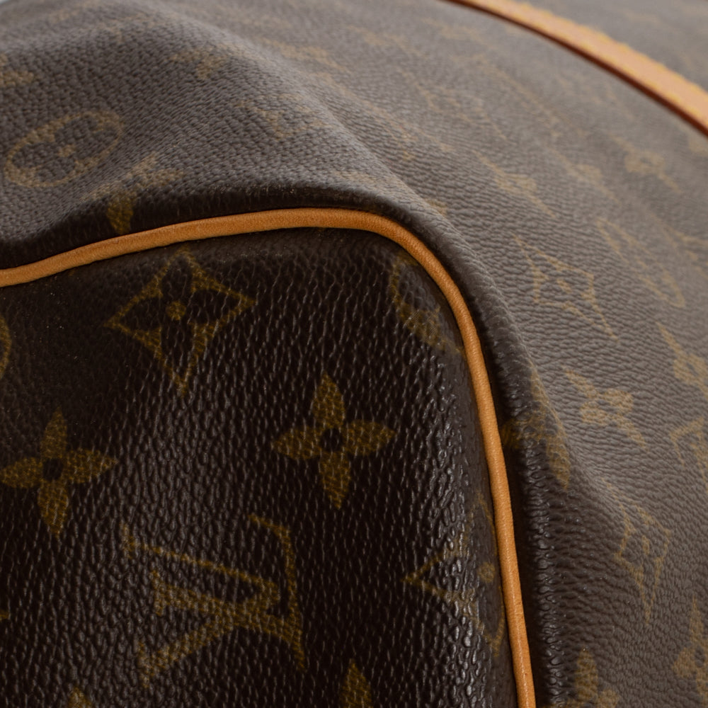 Keepall 60 Vintage en toile monogramme marron