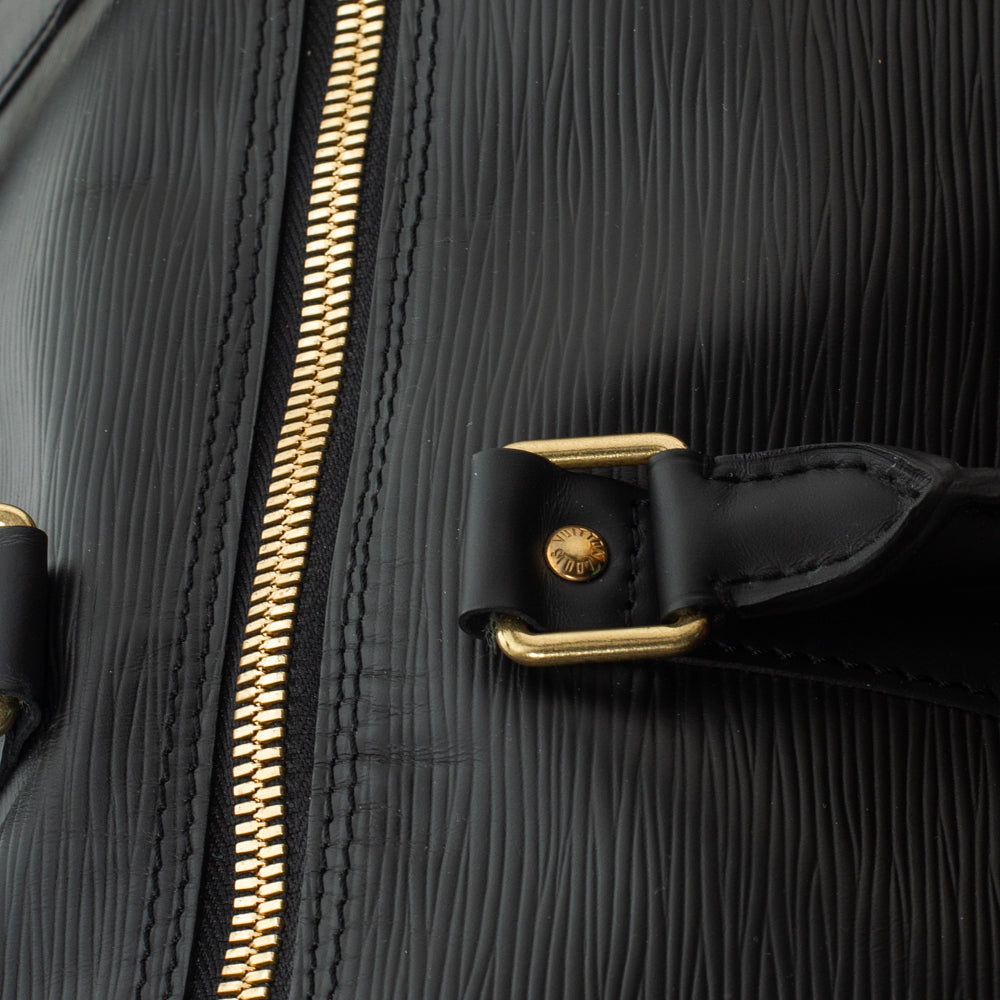 Keepall 55 Vintage en cuir épi noir
