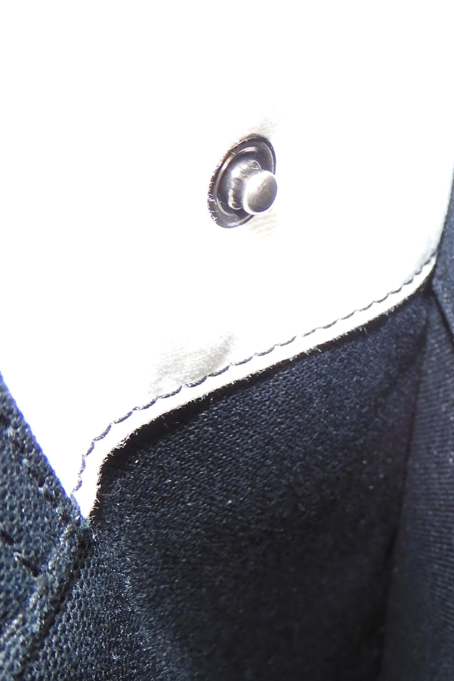 Striped Canvas Noe Cabas Tote Black White