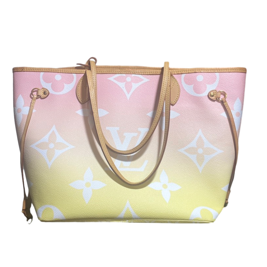 Louis Vuitton Monogram Giant By The Pool Neverfull MM Light Pink