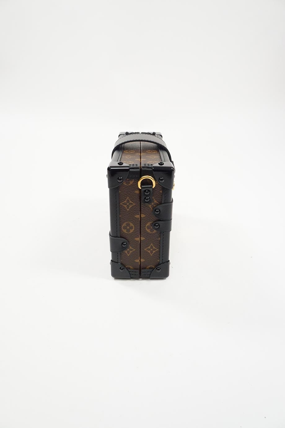 LOUIS VUITTON Brown Monogram Canvas Petite Malle Shoulder Bag