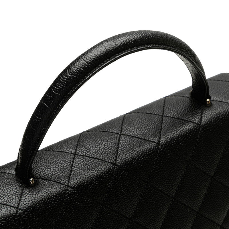 Chanel Coco Mark Matelassé Caviar Skin Handbag