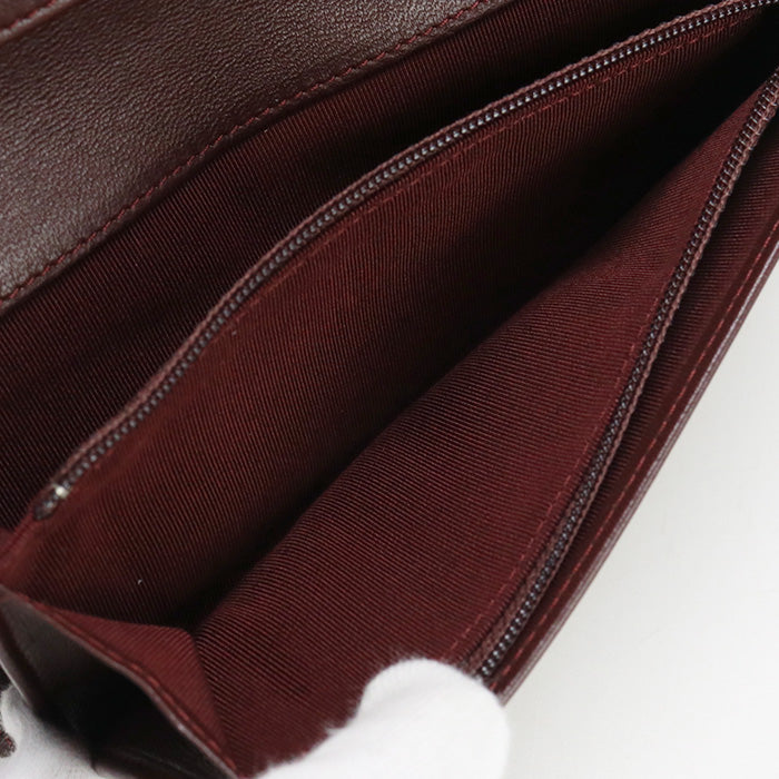 CHANEL A31509 Long Wallet Matelasse Timeless Classic Flap wallet Purse lambskin black Women