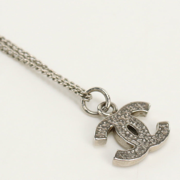 CHANEL CH81821 Necklace COCO Mark rhinestone Pendant metal,Rhinestone Silver Women