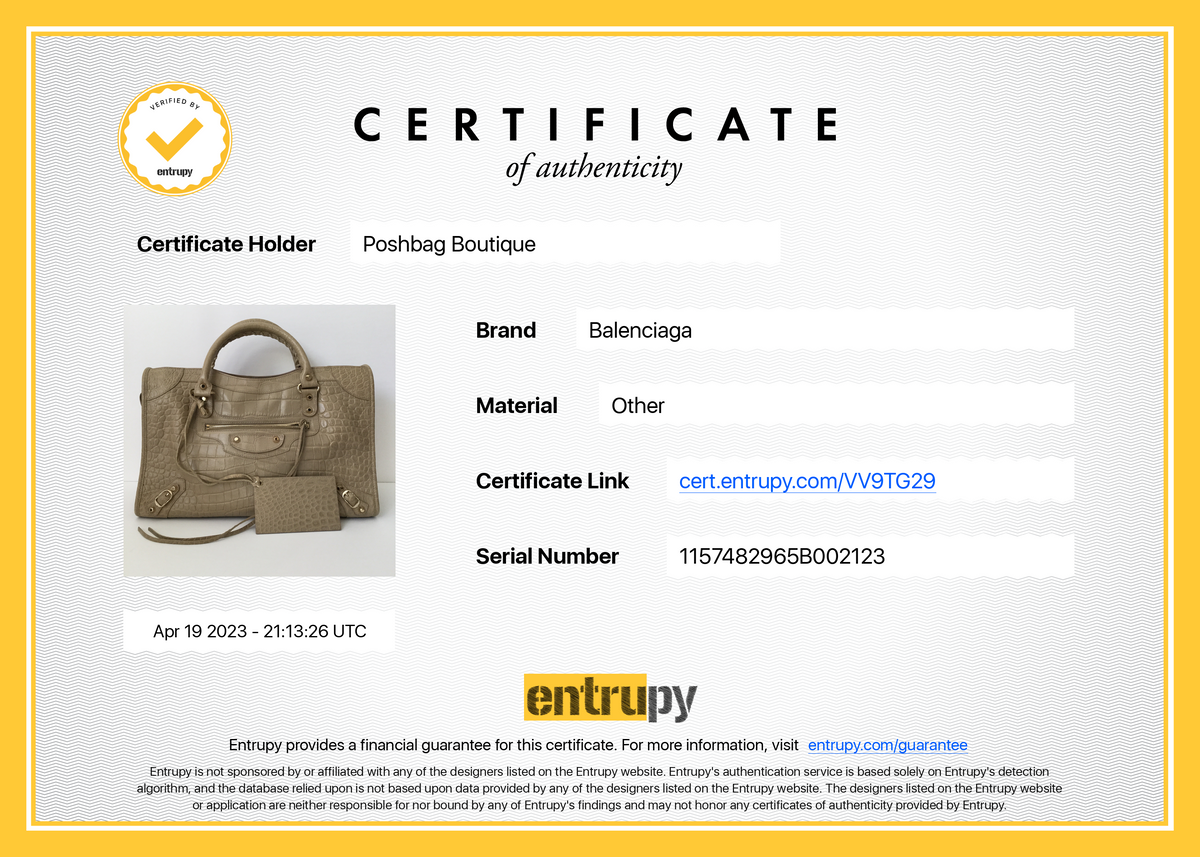 Classic City Croc-Embossed Agneau Leather Bag