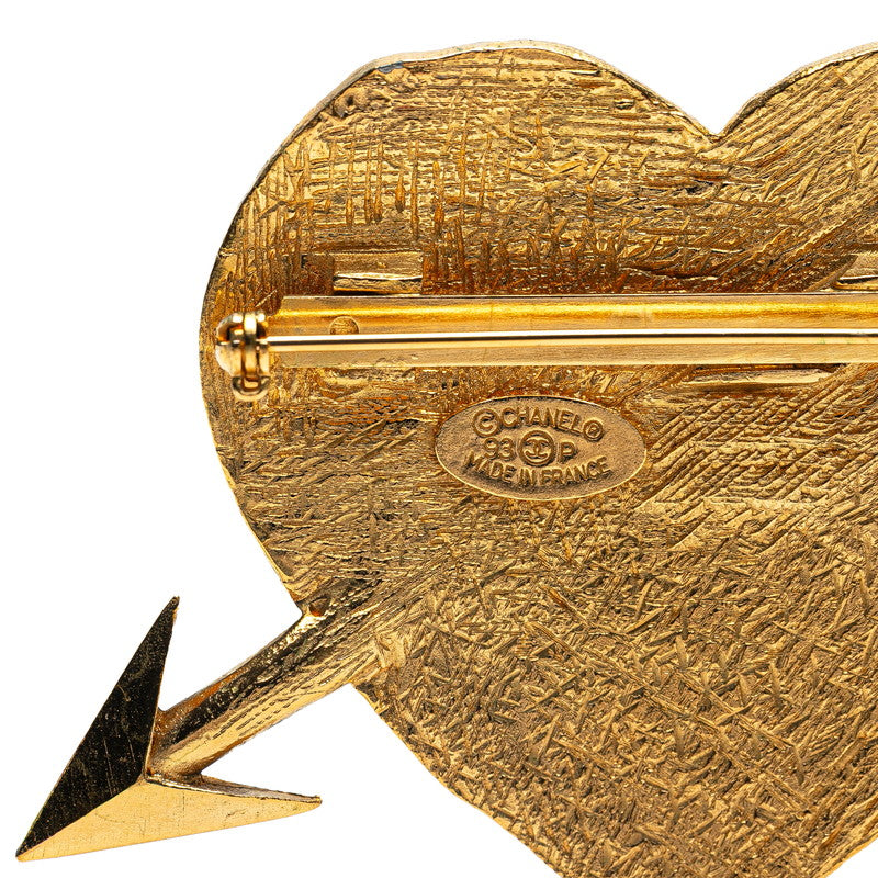 Chanel Coco Mark Arrow Heart Brooch