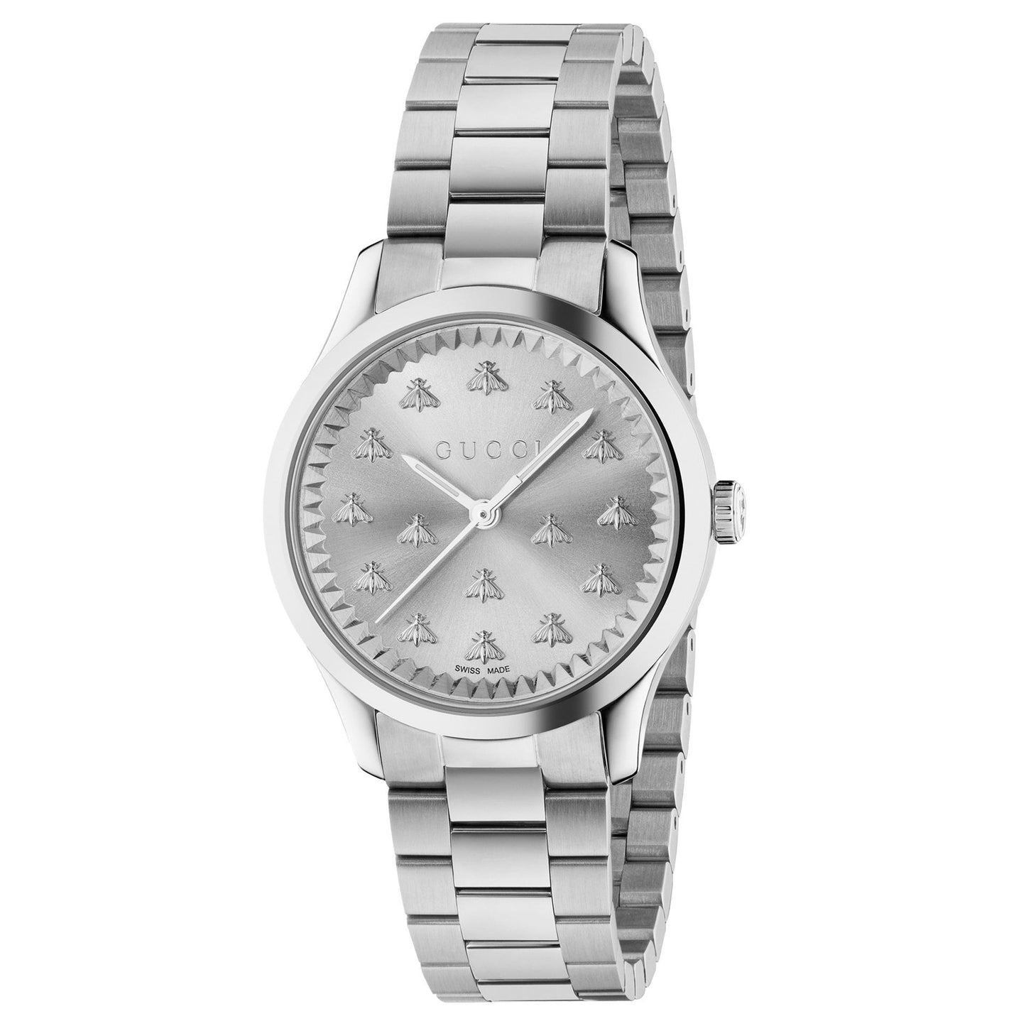 Gucci Women's G-Timeless Silver Dial Watch - YA1265031 Silver