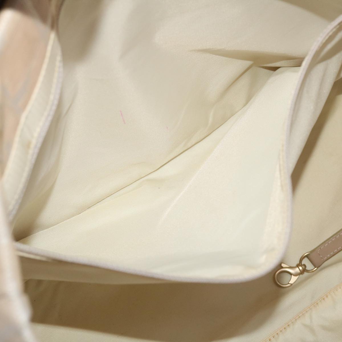 CHANEL New Travel Line Shoulder Bag Nylon Beige CC yb272
