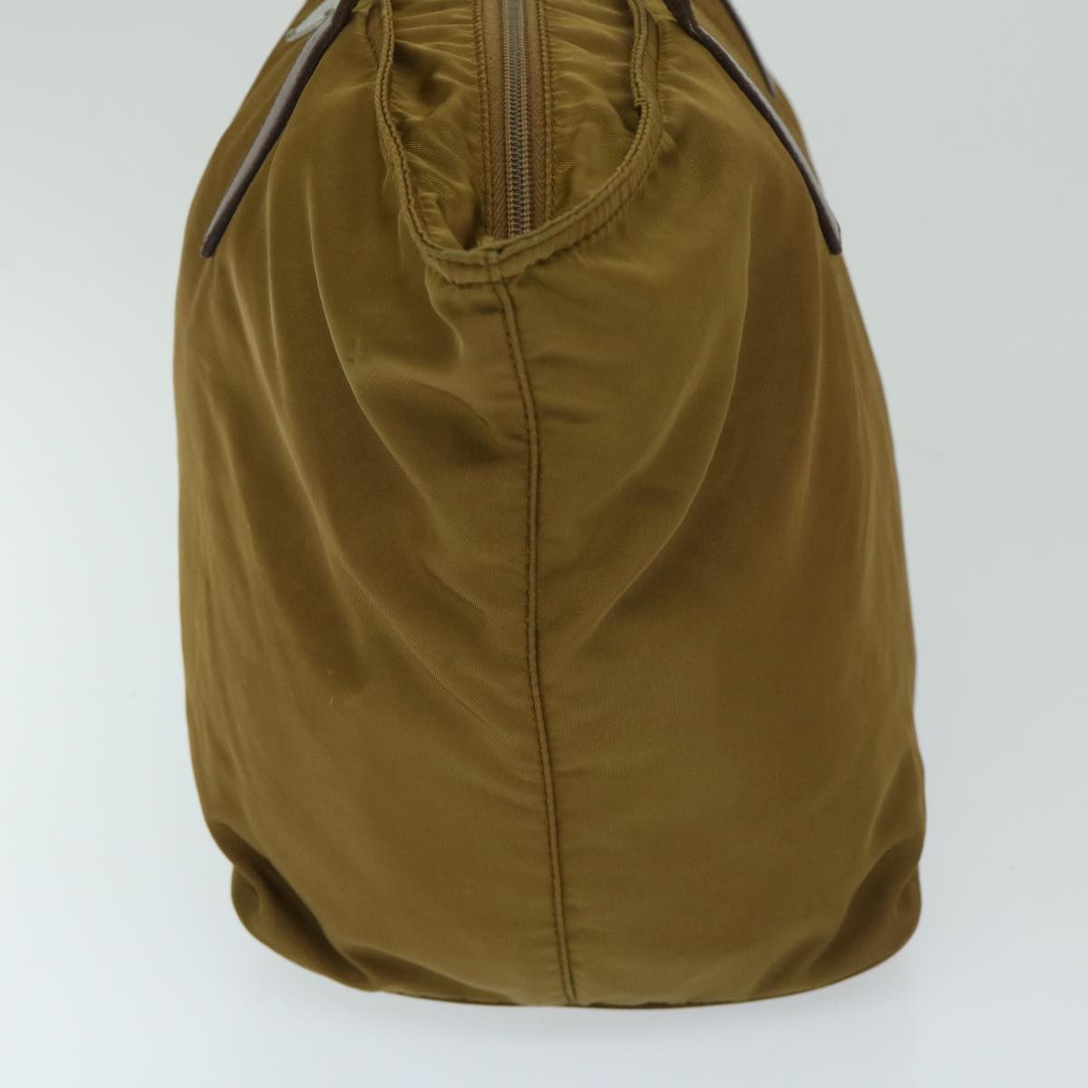 PRADA Tote Bag Nylon Brown Auth yb535