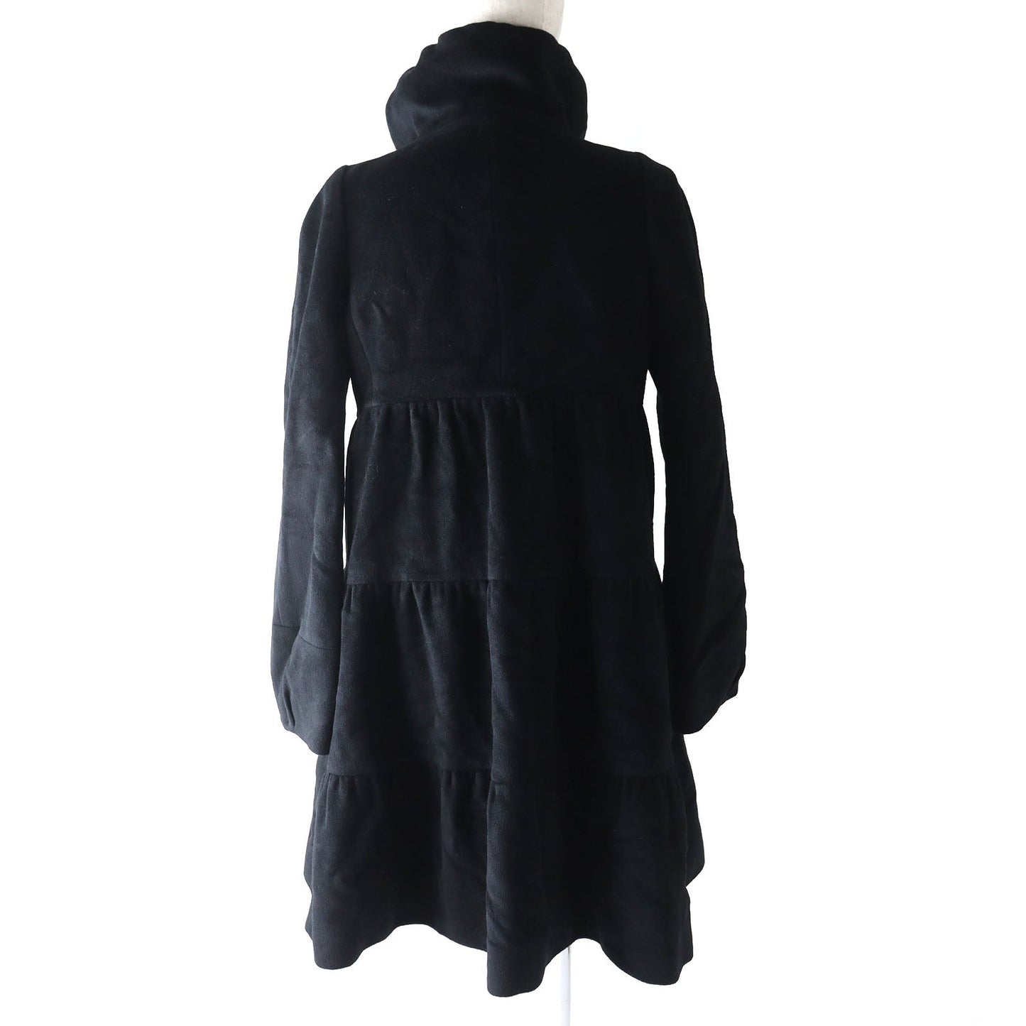 Burberry Wool Rayon Angora Checkered Coat Women