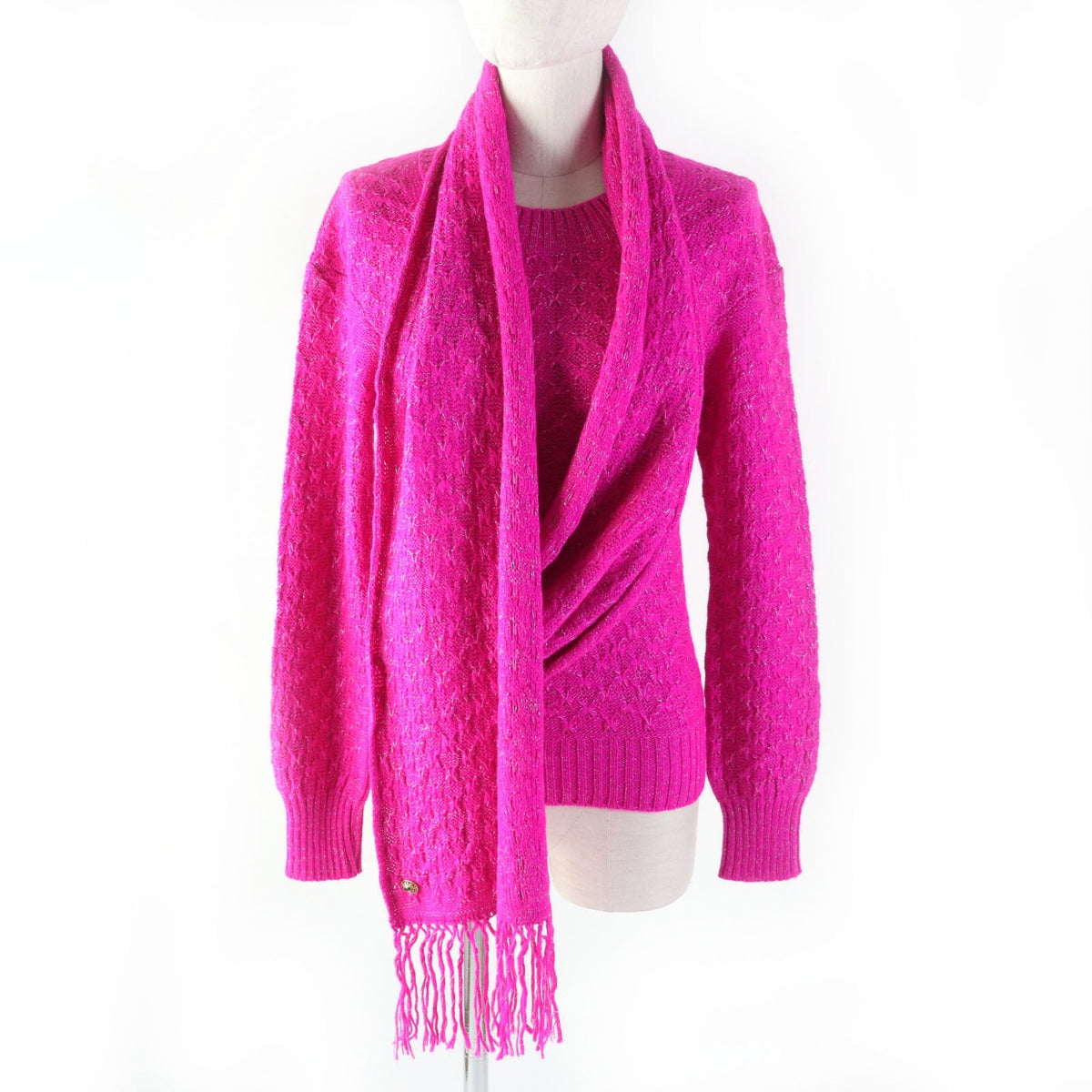 CHANEL knit P44135 alpaca pink 36
